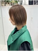 加藤【高円寺】ミニボブ/インナーカラー/透明感ベージュ