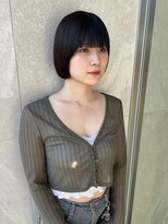 トップヘアーテラス(TOPHAIR TERRACE) 【艶感】黒髪ショート×ぱっつん前髪