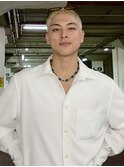 Shaved head/bronde