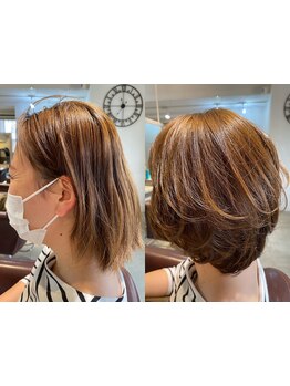 パーマでらくちん再現♪大人女性の髪のお悩みに◎髪の状態に合わせて毛先まで潤う理想のパーマスタイルに。