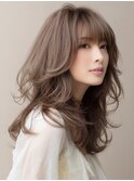 ☆オリーブグレーココアベージュ小顔クラゲヘアー/黒髪/髪質改善