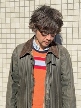 スパイラルパーマ/大人/男子/ルーズ/ビジネス/渋髪