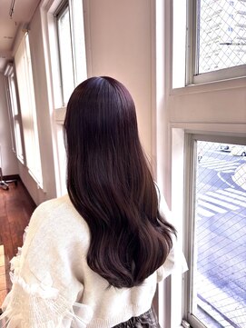 シュガー 盛岡(SUGAR) 透明感ラベンダーブラウン /ゆる巻ロング