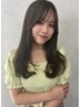平日【女性スタイリスト担当】似合わせカット+カラー+4ST髪質改善TR ¥5940