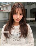 ミディアムレイヤー/レイヤーボブ/顔周り/髪質改善/レイヤー
