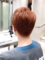 ピークアブー アヴェダ ギンザシックス(PEEK-A-BOO AVEDA GINZASIX)&nbsp;ベリーショート/ショートヘア/ショート/ブリーチ/オレンジカラー