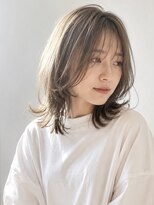 ヘイ 松本店(HEY) 【HEY 松本】透明感アッシュベージュ×くびれミディレイヤー