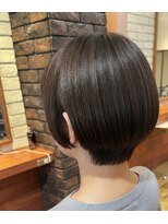 ヘアメイク フレンシア(hair make flencia)&nbsp;まとまる大人可愛い丸みショートボブ【366スタイル】
