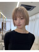 似合わせボブ×ミルクティーベージュ【中村】