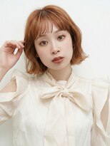 アッシュ 成増店(Ash)&nbsp;透明感オレンジブラウン×外ハネボブ