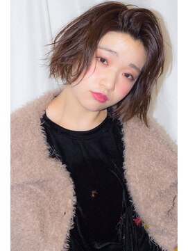 ミシェリー(misherry) ★misherry フリンジバング　グレージュ　ボブ★２