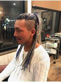 BRAIDS＋ストレートMIX