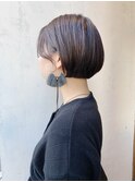 アッシュグレージュ ミニボブ