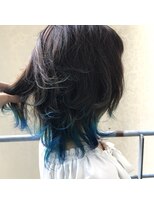 ジーナ 札幌(Zina)&nbsp;【Zina札幌】ベージュ×ブルーニュアンスウルフ