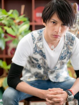 カバーヘア ブリス 大宮西口(COVER HAIR bliss) 長めバングの重軽メンズマッシュショートc4大宮20代30代40代