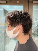 波巻きパーマ×センターパート【コワファースト長崎】