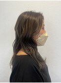 20代30代40代立体感ハイライトニュアンス大人前髪なしロング