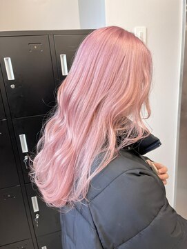 ペレ 渋谷(PELE) K216_ホワイトピンク ブリーチ2回~