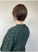 オータムブラウン×伸ばしかけコンパクトショート