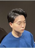 ビジネスフォーマル ツーブロックショート 七三オールバック
