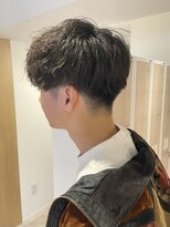 ソイクフ 四条大宮店(SOY-KUFU)&nbsp;【soy-kufu】MEN'S HAIRアッシュブラックマッシュパーマ