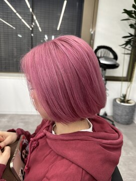 エイト 川崎店(EIGHT) [川崎]ブリーチ　ピンク　ピンクグレー