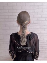 ヘアースタジオ シーオーイー(hair studio C-O-E) タイト編みおろしアレンジ