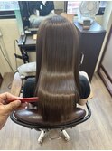髪質改善酸性ストレート_レイヤーカットダークアッシュ_238