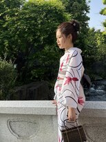ヘアースペース ミツオ(hair space MITSUO) #浴衣#浴衣ヘアセット#浅草散歩