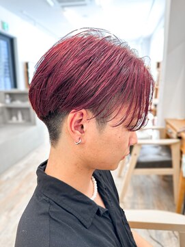 セイドット フクオカ(Say.FUKUOKA) 【メンズ★大名】センターパート×ブリーチ×ツーブロック×眉毛