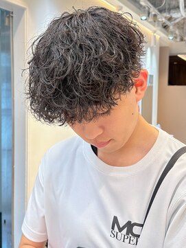 ルースト 渋谷店(ROOST) マッシュ×波巻きスパイラル