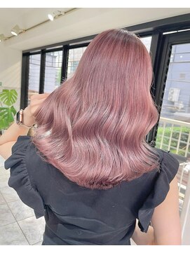 ブレンド 渋谷(BLend) 前髪ハイライトカラーこなれミディイメチェンウェーブパーマ