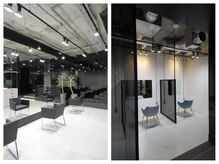 ファンナギンザ(FaNNa ginza)の雰囲気（店内カットスペース/半個室セット面/モダン＆オシャレな空間）