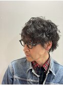 スパイラルパーマ/メンズ/無造作/ビジネス/カジュアル