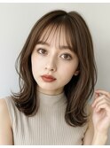 くびれヘア×韓国風レイヤースタイル 20代30代40代