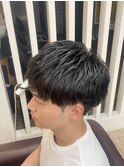 ソフトツイスト　刈り上げ　ツーブロック　マッシュ