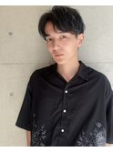 センターパート×ハイライト