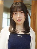 【垢抜けたい方必見!】顔まわりレイヤーが可愛い! 暗髪カラー