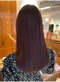〔mist：木村〕ワンレングスミディアム/ピンクブラウン/暗髪 #81