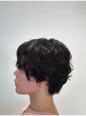 抜け感くせ毛風パーマ