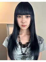 カシェル トウキョウ(Cashel Tokyo)&nbsp;ネイビーブルー/ブリーチあり/ワイドバング