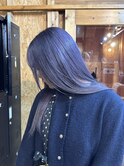 ネイビーブルー/ダブルカラー/ケアブリーチ/髪質改善/新潟