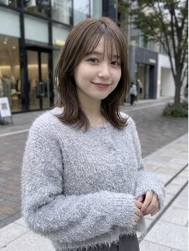 #くびれレイヤー #ウルフ #アッシュグレージュ #透明感カラー