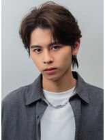 メンズヘアムニ 恵比寿(Men’s hair MUNi)&nbsp;フェザーパーマシチサンパート茶髪