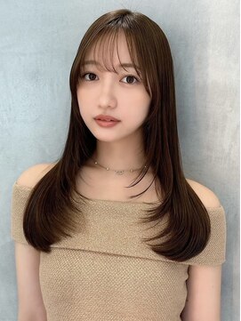 ロンドシエル 横浜(Lond ciel) オリーブグレー/レイヤーカット/黒髪/マロンベージュ/横浜