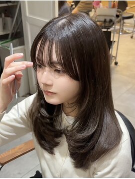 ジーナ 渋谷駅前(Zina) ワンカールレイヤー×チョコブラウン