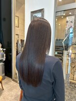 ルチア ヘア ステラ 京都店(Lucia hair stella)&nbsp;顔周りミディアムレイヤーカットハッシュカット韓国京都河原町