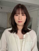 ヨーク(YOKE) レイヤーカットくびれヘアくびれレイヤー顔周りカットグレージュ