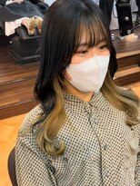hyon myon/RISEbyREVO 綾瀬店【ヒョンミョン】&nbsp;ハッシュカット/デザインカラー/グレージュ[綾瀬駅/韓国ヘア]