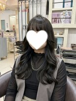 ヘアーアンドメイク シークタチカワ 立川店(Hair&Make Seek)&nbsp;【古澤】暗めミントグレージュ イヤリングカラー レイヤー